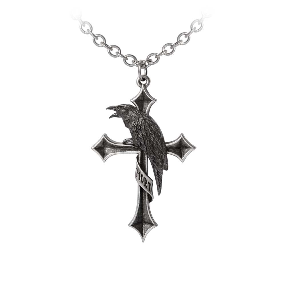Alchemy - Crux Corvis Collier - Couleur argent/Noir